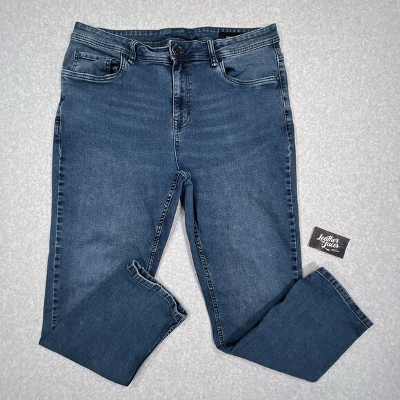 The Perfect Jean NYC Jeans Mens 38 x 30 (38 x 29) Blue Stretch Athletic Fit